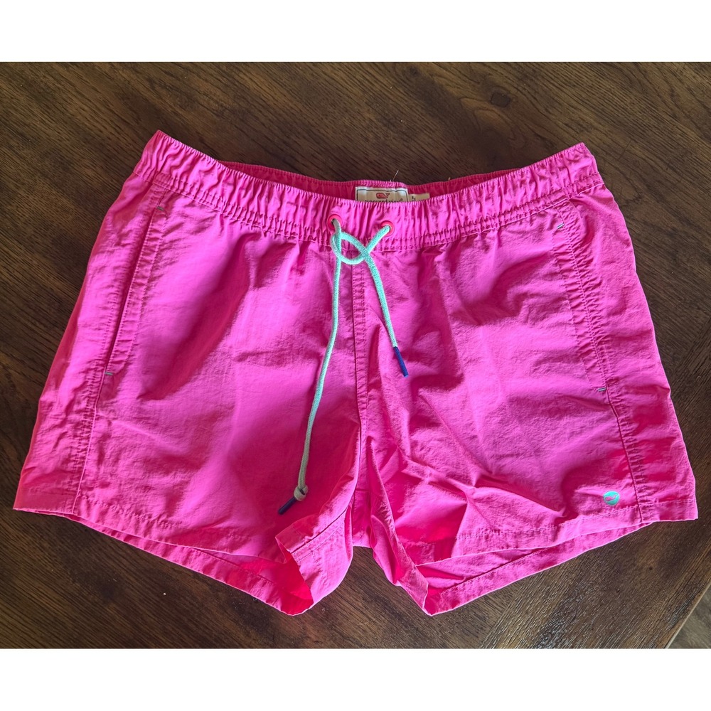 Vineyard Vines Performance Shorts Womens XS Hot Pink Nylon Active Beach Casual
